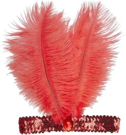 Rode Flapper Hoofdband