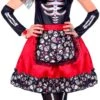 Rood Dia De Los Muertos Outfit Meisje -Halloween-Kostuums rood dia de los muertos outfit meisje 0