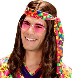 Roze 70s Bril -Halloween-Kostuums roze 70s bril 4