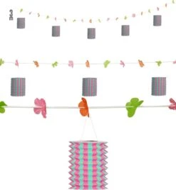 Roze-groene Lantaarn Feestslinger -Halloween-Kostuums roze groene lantaarn feestslinger 2