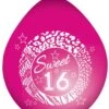 Roze Sweet 16 Ballonnen 8 Stuks -Halloween-Kostuums roze sweet 16 ballonnen 8 stuks 0