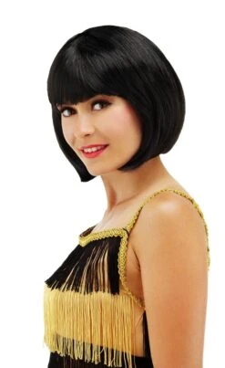 Sandy Bobline Pruik Zwart