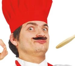 Set Van 12 Zwarte Plaksnorren -Halloween-Kostuums set van 12 zwarte plaksnorren 3