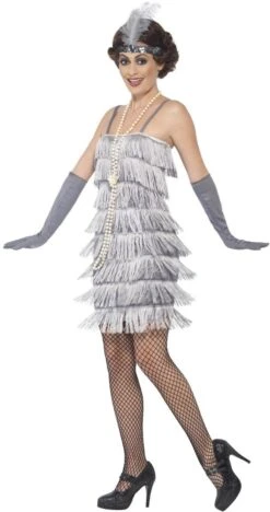 Sexy Flapper Gatsby Zilver -Halloween-Kostuums sexy flapper gatsby zilver 2