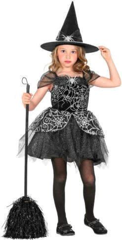 Spinnenweb Heks Jurkje Meisjes -Halloween-Kostuums spinnenweb heks jurkje meisjes 3