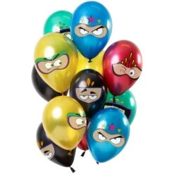 Superhelden Metallic Ballonnen 12 Stuks