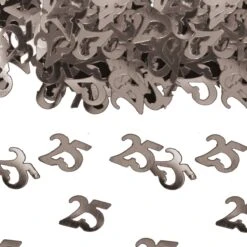 Tafeldecoratie 25 Jaar Jubileum Zilver