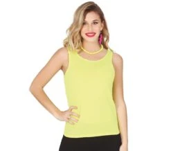 Tanktop Neon Geel Dames