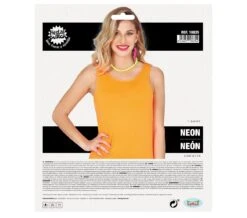 Tanktop Neon Oranje Dames -Halloween-Kostuums tanktop neon oranje dames 2