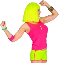 Tanktop Roze Neon -Halloween-Kostuums tanktop roze neon 4