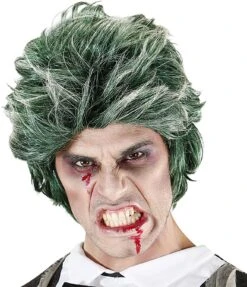 The Joker Pruik Heren Groen