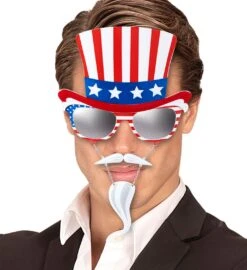 Uncle Sam Bril Met Snor En Sik -Halloween-Kostuums uncle sam bril met snor en sik 2