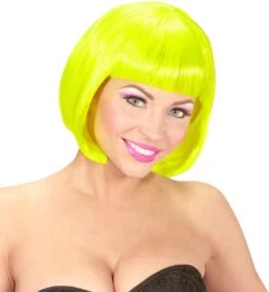 Valentijn Pruik Neon Geel -Halloween-Kostuums valentijn pruik neon geel 2