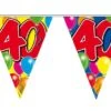 Verjaardag 40 Jaar Balloons Vlaggenlijn 10 Meter