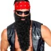 Viking Baard Met Snor Zwart -Halloween-Kostuums viking baard met snor zwart 0