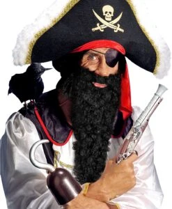 Viking Baard Met Snor Zwart -Halloween-Kostuums viking baard met snor zwart 2