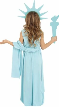 Vrijheidsbeeld Amerika Kostuum Meisje -Halloween-Kostuums vrijheidsbeeld amerika kostuum meisje 1