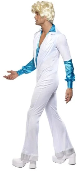 Witte Jaren 70 Disco Pak -Halloween-Kostuums witte jaren 70 disco pak 3