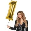 XXL Gouden Ballon Cijfer 1 -Halloween-Kostuums xxl gouden ballon cijfer 1 0