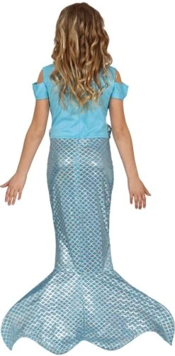 Zeemeermin Blauwe Outfit Meisjes -Halloween-Kostuums zeemeermin blauwe outfit meisjes 1