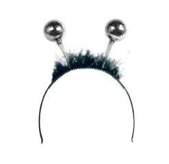 Zilveren Discoballen Haarband