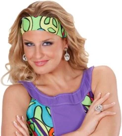 Zilveren Hippie Peace Ring -Halloween-Kostuums zilveren hippie peace ring 2