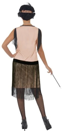 Zwart Roze Flapperjurk Dames -Halloween-Kostuums zwart roze flapperjurk dames 2