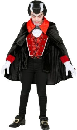 Zwart Vampier Kostuum Kind -Halloween-Kostuums zwart vampier kostuum kind 1