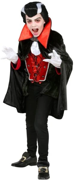 Zwart Vampier Kostuum Kind -Halloween-Kostuums zwart vampier kostuum kind 2