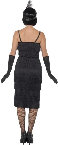 Halloween-Kostuums -Halloween-Kostuums zwarte flapper charleston jurk 1