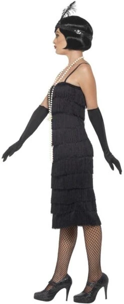 Zwarte Flapper Charleston Jurk -Halloween-Kostuums zwarte flapper charleston jurk 2