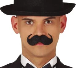 Zwarte Gentleman Snor